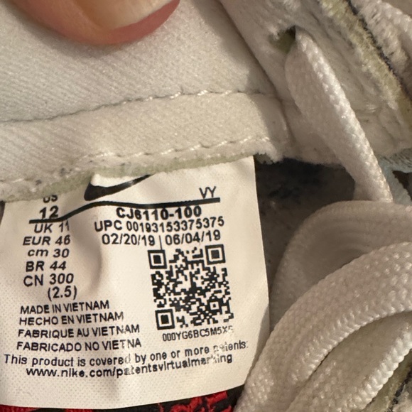 Nike x Stranger Things Custom Design Cortez Size 12  Cj6107-100 - Picture 2 of 7